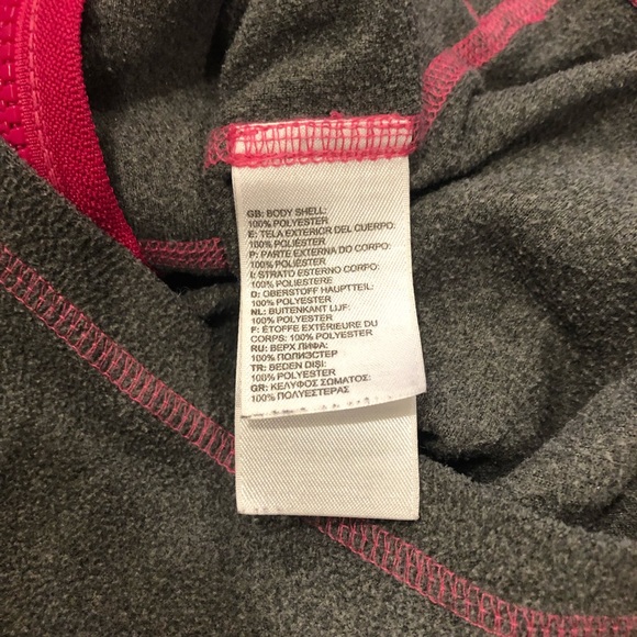 North Face Full Zip Hooded Fleece Jacket Girl Size Small 7/8 - Picture 8 of 12